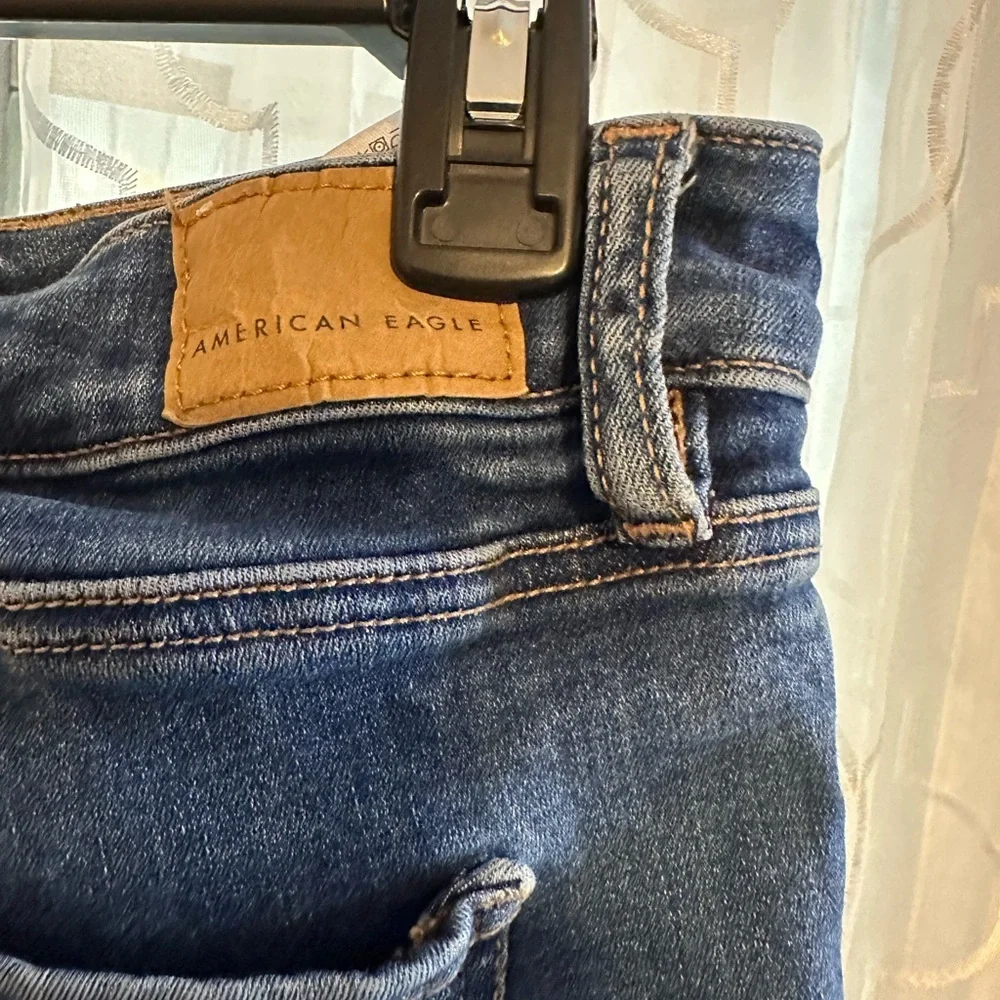 American Eagle Outfitters Dark Blue Skinny Jeans - Picture 4 of 4